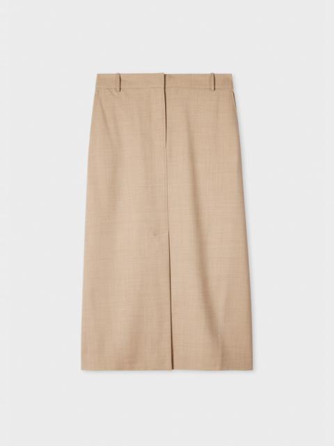 Paul Smith A Suit to Travel In - Women's Stone Wool Tailored Skirt