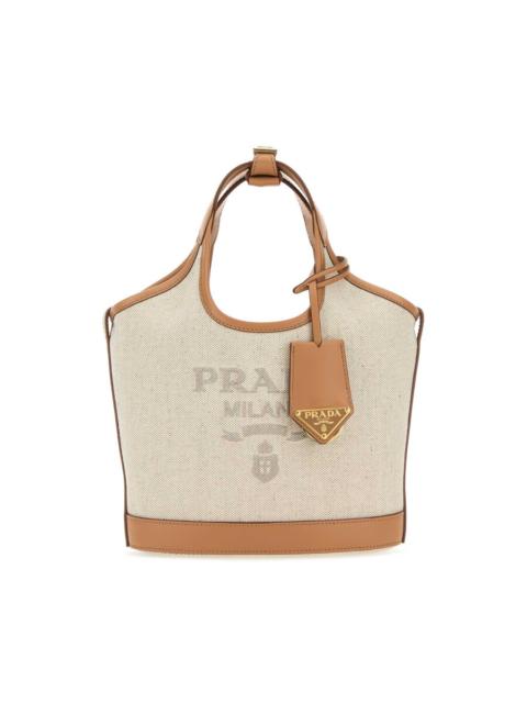 Prada Prada Sand Canvas Handbag