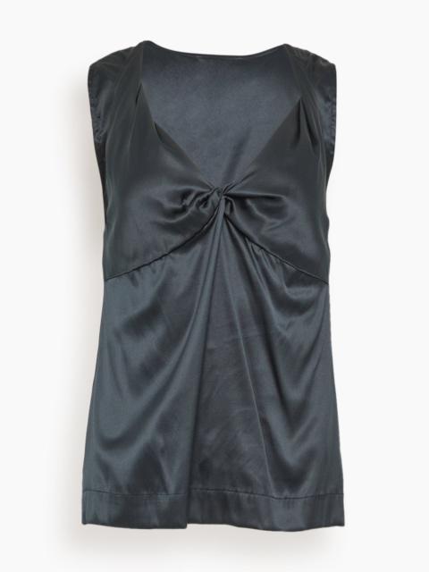 Dries Van Noten Cela Top in Black