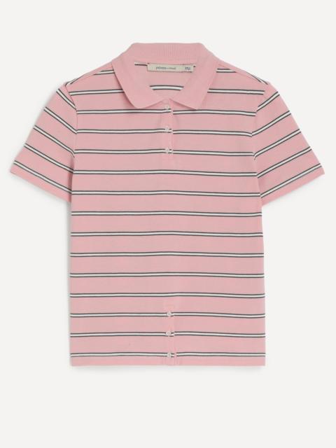 paloma wool Julieta Pink Striped Polo
