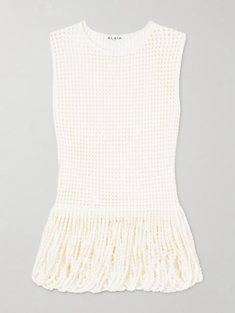 Alaïa Open-knit Top