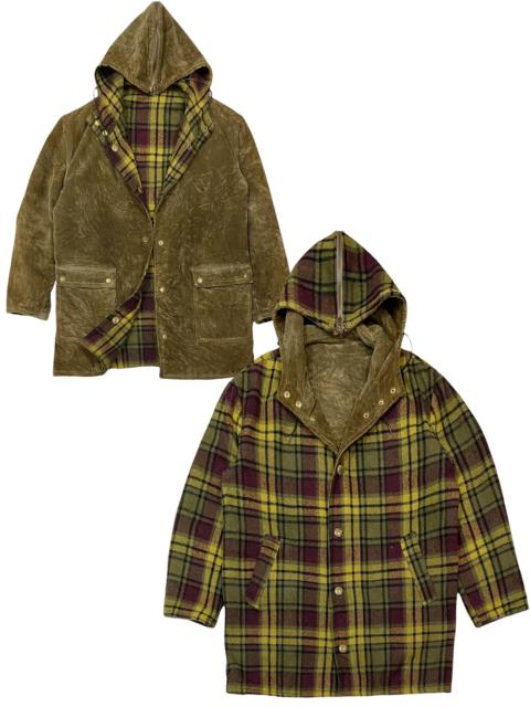 Other Designers Vintage - VINTAGE MCGREGOR CORDUROY HOODED RIVERSIBLE PARKAS JACKET