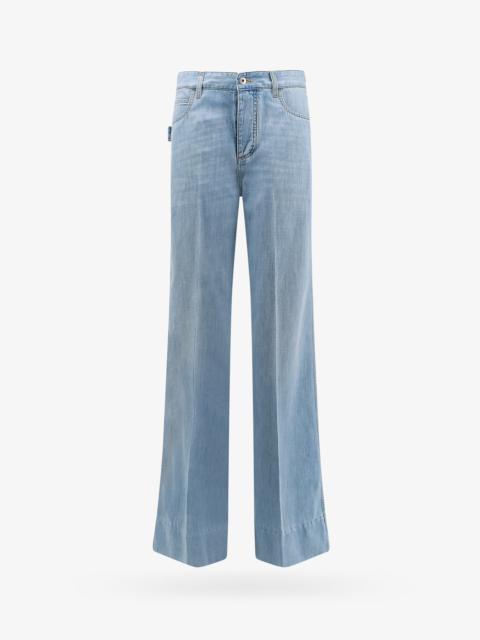 Bottega Veneta Cotton Jens With Back Leather Patch