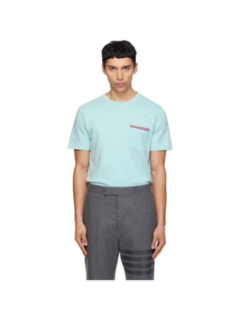 Thom Browne Blue Milano Cotton Oversized Pocket T-shirt