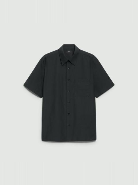 Theory Noll Short-Sleeve Shirt in Cotton-Blend