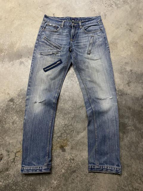 Other Designers Vintage - Japan Bit Blue Ripped Distressed Punk Rock like Kurt Corbain