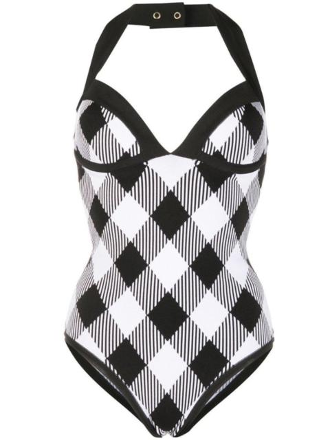 Balmain Check Halterneck Body