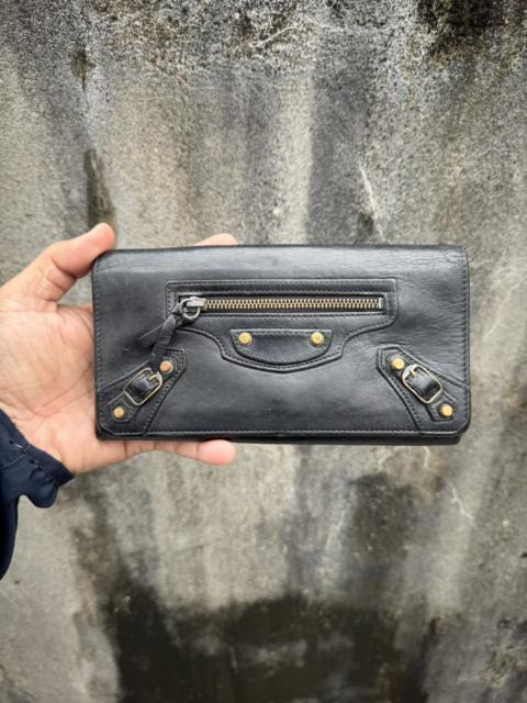 BALENCIAGA Authentic Balenciaga Leather Long Wallet