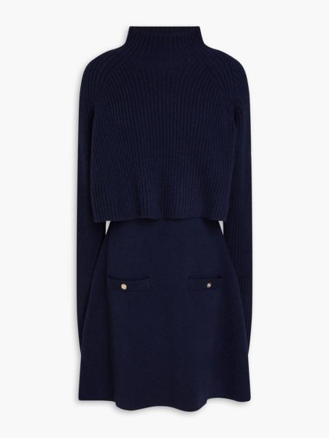 maje Convertible knitted mini dress and sweater set