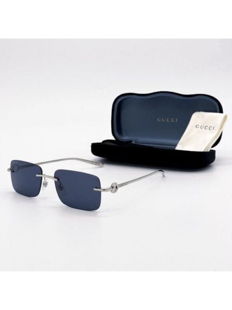 GUCCI NEW GUCCI SUNGLASSES GG1703S 003 SILVER/BLUE UNISEX EYEWEAR
