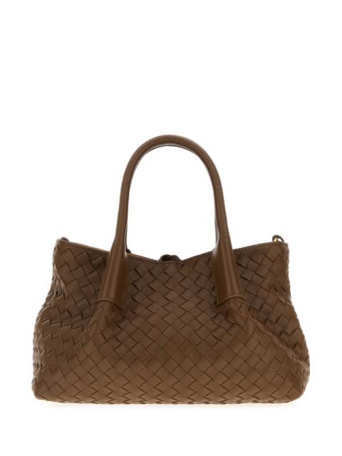 Bottega Veneta Bottega Veneta Women Brown Leather Small Pinacoteca Shopping Bag