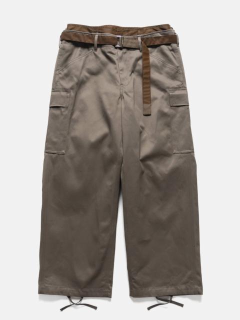 sacai Cotton Chino x Nylon Twill Pants Gray