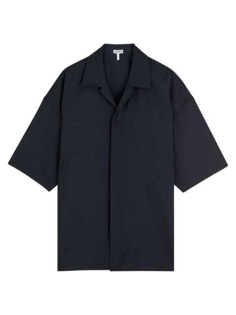 Loewe Logo-embroidered Wool Shirt