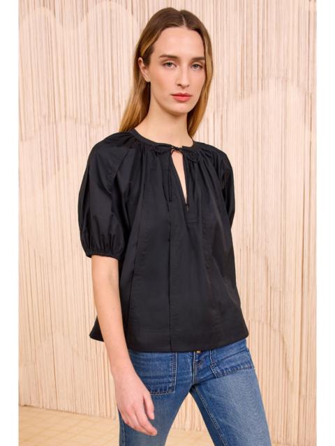 ULLA JOHNSON Loli Short Sleeve Blouse