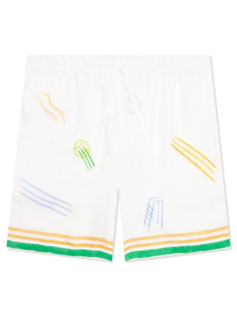 CASABLANCA LINEN SHORTS - LE JEU