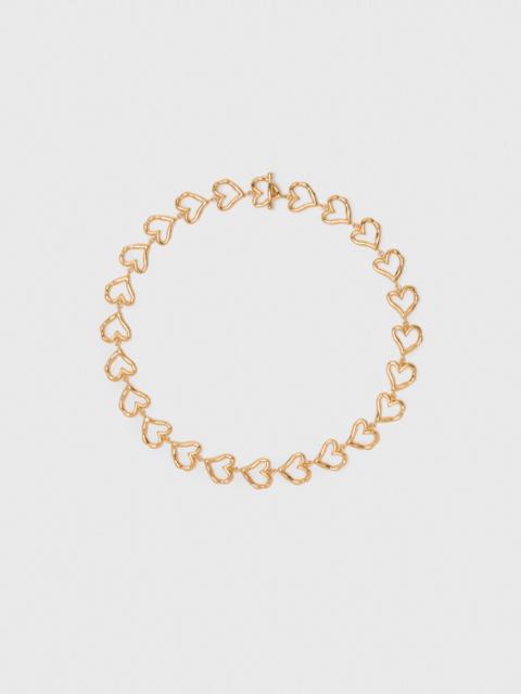 maje Gold-plated heart necklace