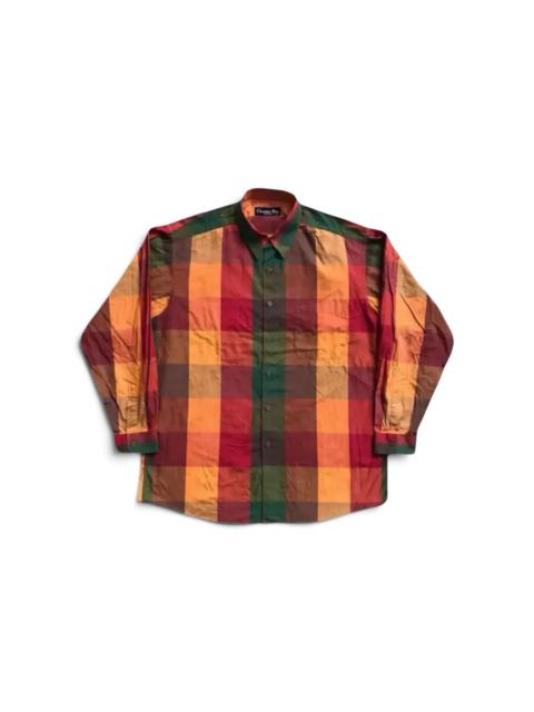 Dior Vintage Christian Dior Monsieur Check Plaid Button Up Shirt