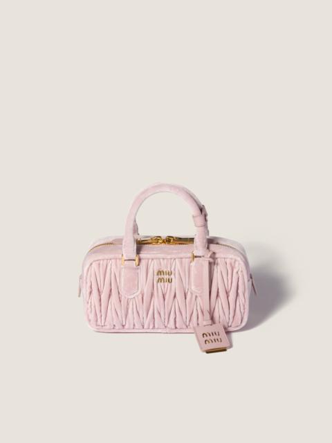 Miu Miu Arcadie Matelassé velvet bag