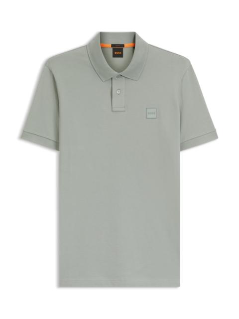 BOSS EXTRA-SLIM-FIT STRETCH-COTTON SHIRT WITH LOGO TAPE