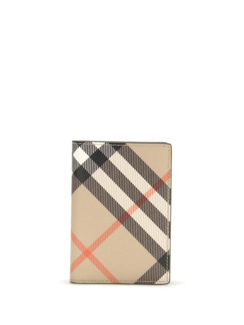 Burberry Burberry Men Check Book Card Holder