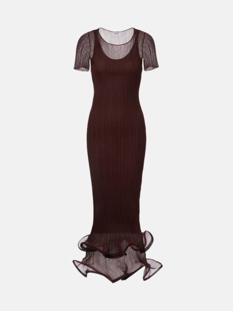 SIMKHAI Ruffled midi dress