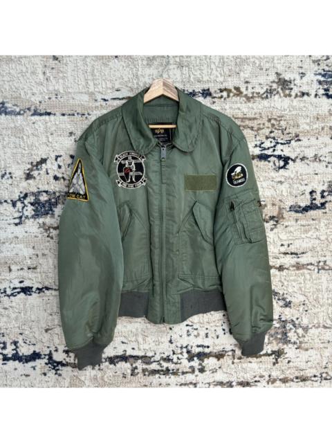 Other Designers VINTAGE ALPHA INDUSTRIES BOMBER JACKET MADE IN USA