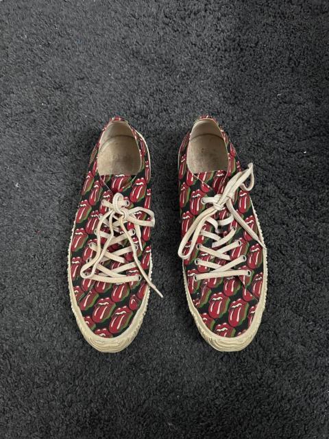 Comme Des Garçons Comme Des Garcons 06SS Runway Mainline Rolling Stones All-Over Print Shoes