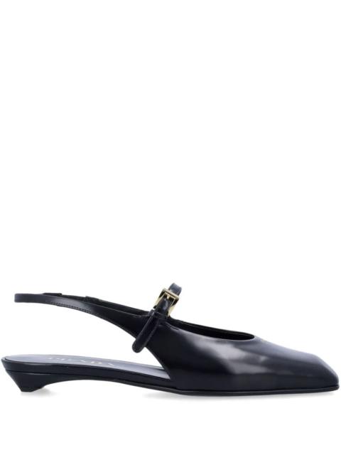 Prada Prada Women Leather Slingback Ballerinas
