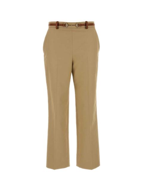 GUCCI Gucci Women Beige Cotton Pant