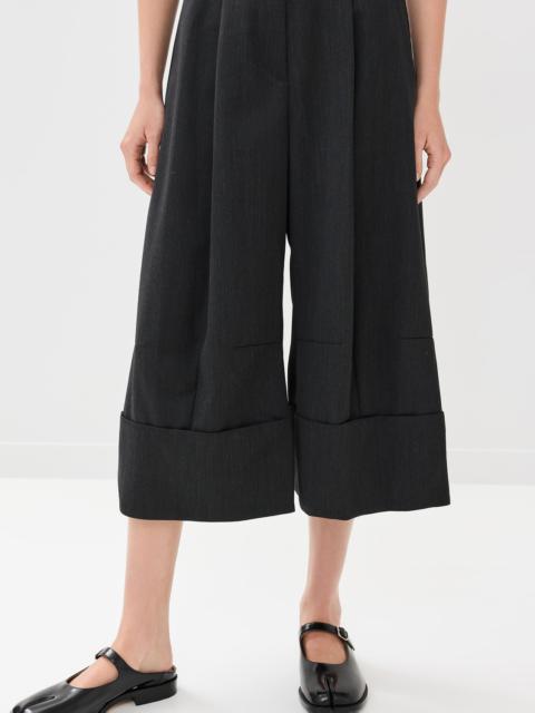 Simone Rocha Sculpted Cropped Wide Leg Trousers