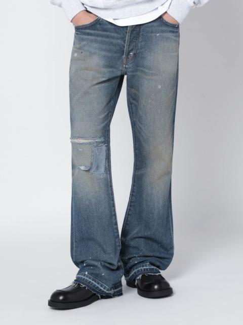 GALLERY DEPT. Faded indigo jeans with rips