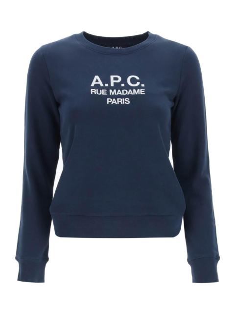 A.P.C. Tina Sweatshirt With Embroidered Logo