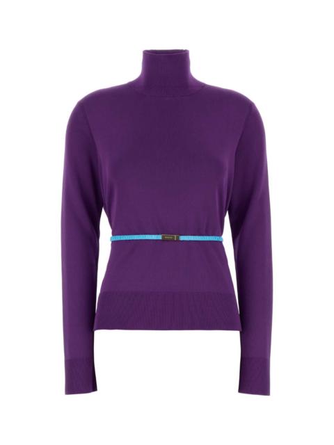 GUCCI Gucci Women Purple Crepe Sweater