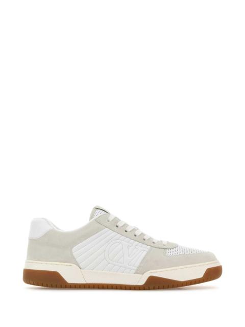 Valentino Valentino Garavani Men Two-Tone Leather And Suede Sparry Sneakers