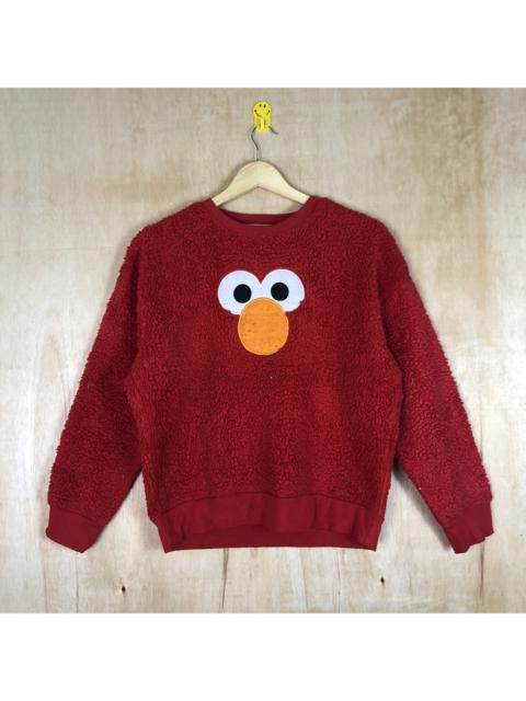 Other Designers Homespun Knitwear - Sesame Street Faux Fur Shag Shaggy Knit Sweater Character