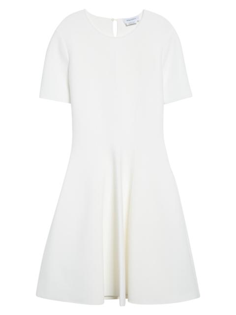 Alexander McQueen McQueen Jersey Fit & Flare Dress in Ivory at Nordstrom