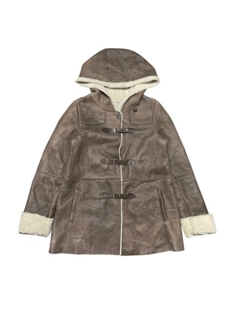 Other Designers Designer - Anagram Paris Sheepskin Coat Shearling Leather Jacket