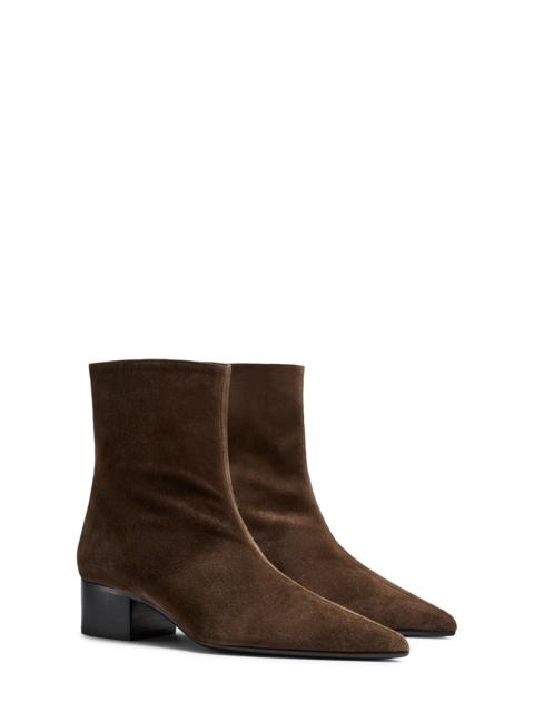 KHAITE Khaite Andee Pointed Toe Bootie in Ebano at Nordstrom