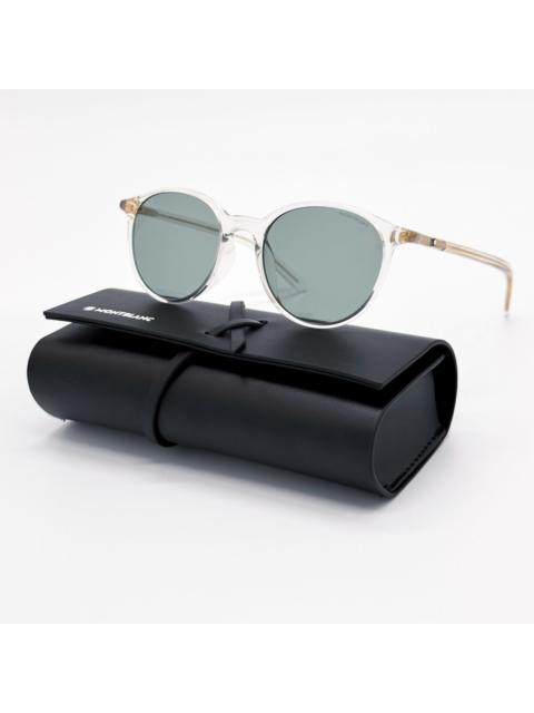 Montblanc NEW MONTBLANC SUNGLASSES MEN CRYSTAL/GREEN MB0326SA 004