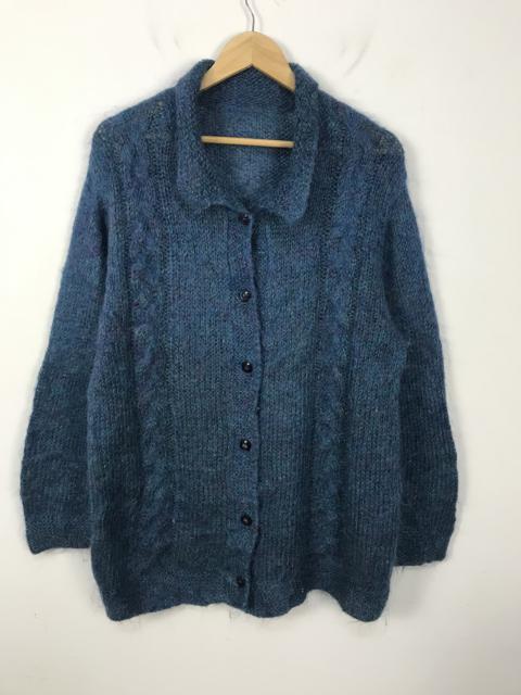 Other Designers Japanese Brand - Unbrand Mohair ButtonUp Cable Knit Cardigan #2826