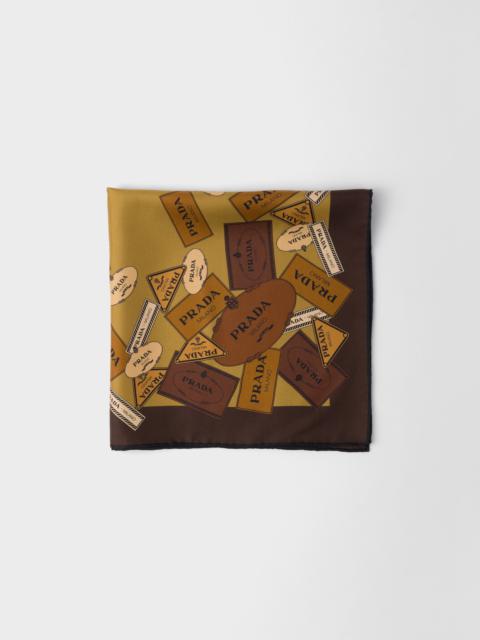Prada Printed twill scarf