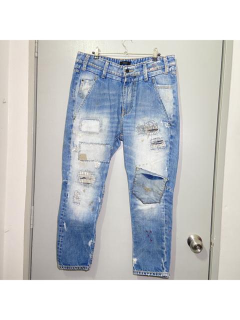 Other Designers If Six Was Nine - Firetrap Extreme Vintage Wash Sashiko Jeans