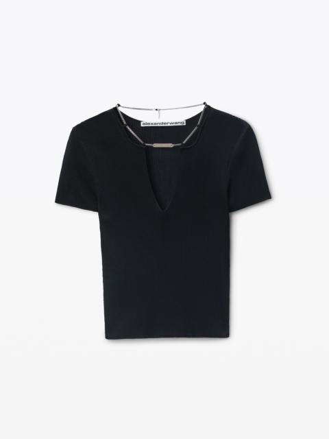 Alexander Wang Black Logo Nameplate Pullover