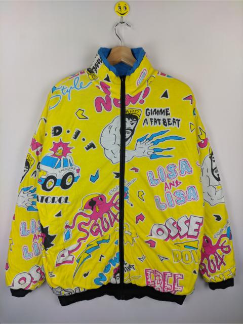 Other Designers Vintage - Steals🔥Vintage Jacket Reversible Cartoon Fullprint