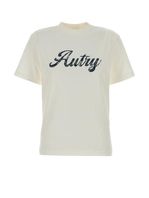 AUTRY White cotton t-shirt