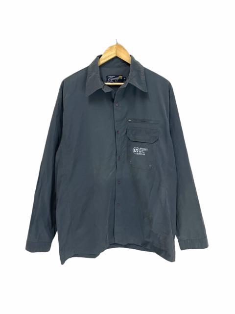 Other Designers Vintage - 🔥 Vintage STUSSY Button Up Tactical Light Jacket