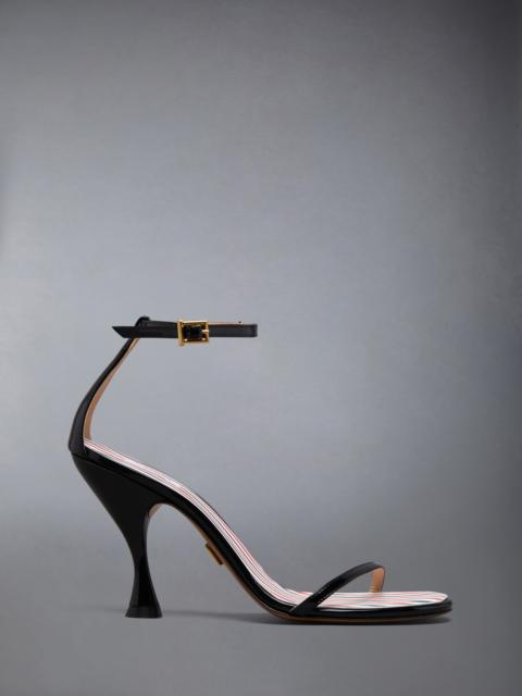 Thom Browne SOFT PATENT 4-BAR HIGH HEEL SANDAL 90MM