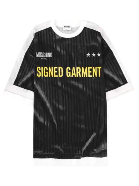 Moschino COTTON SIGNED GARMENT T-SHIRT