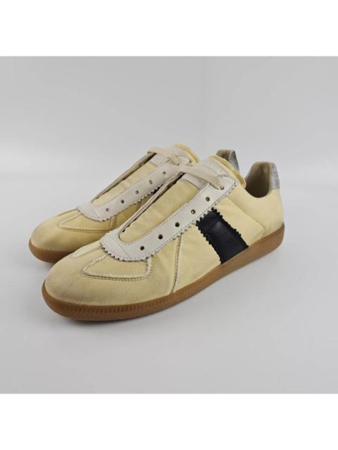 Maison Margiela MAISON MARGIELA $880 Yellow Cotton Calfskin Sneakers