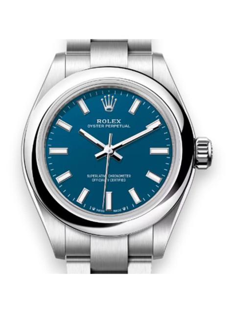 ROLEX Rolex Oyster Perpetual Automatic Chronometer Blue Dial Ladies Watch M276200-0011